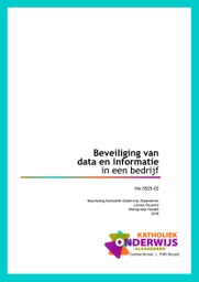 Beveiliging van data en informatie in een bedrijf